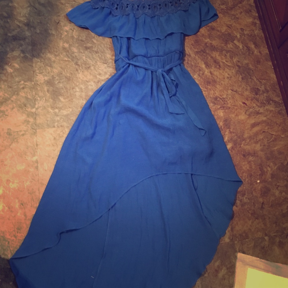 Blue High/Low Dress